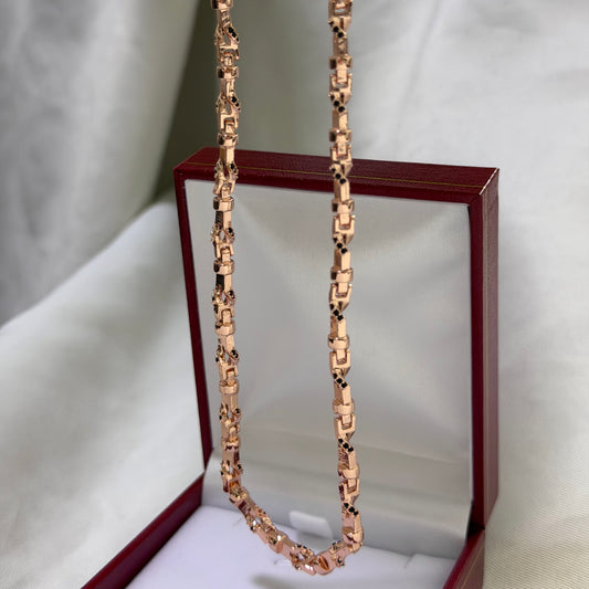 Cadena adn con circon negro