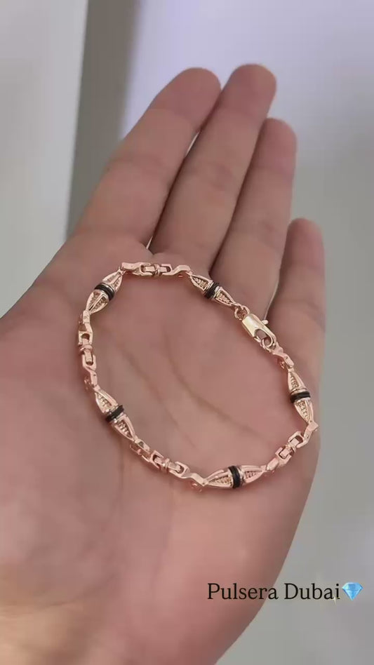 Pulsera Dubai con cauchos
